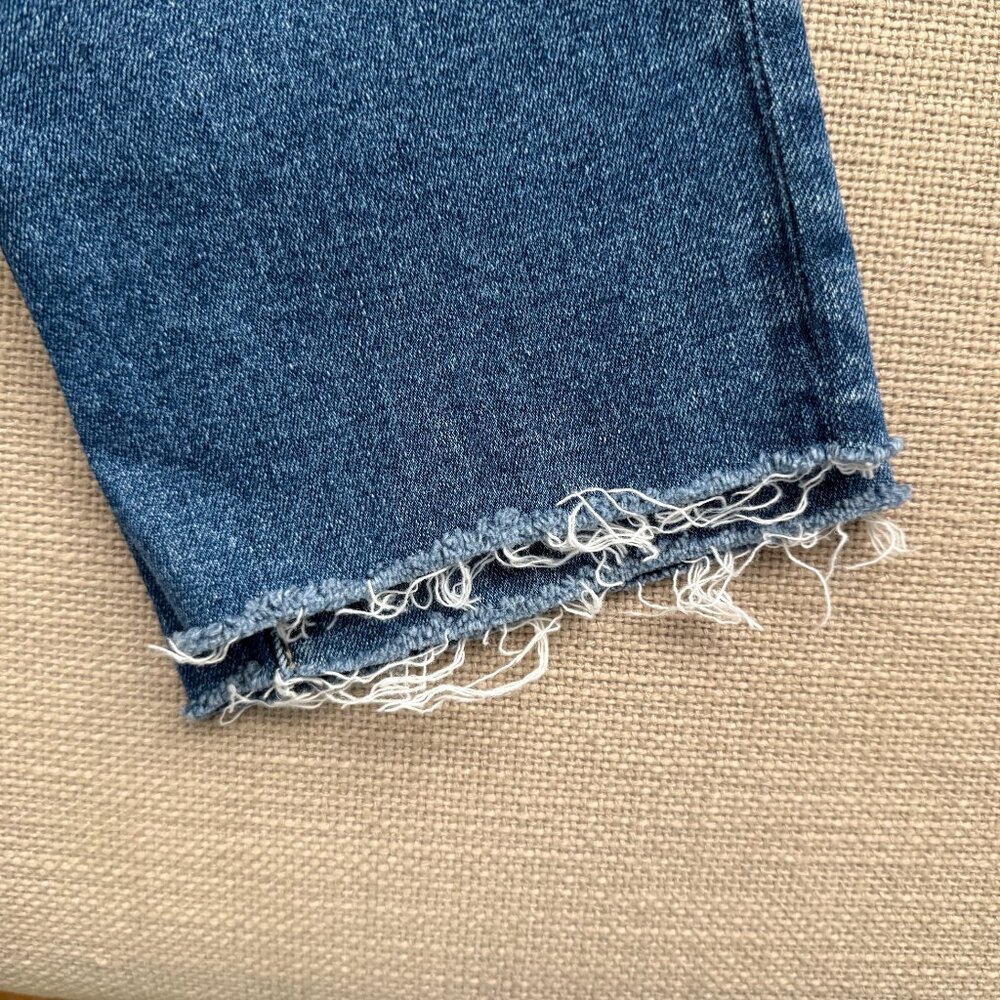 AG Adriano Goldschmied Jeans Mari Ankle Mid Rise Slim Straight Raw Hem 26 - Picture 4 of 8